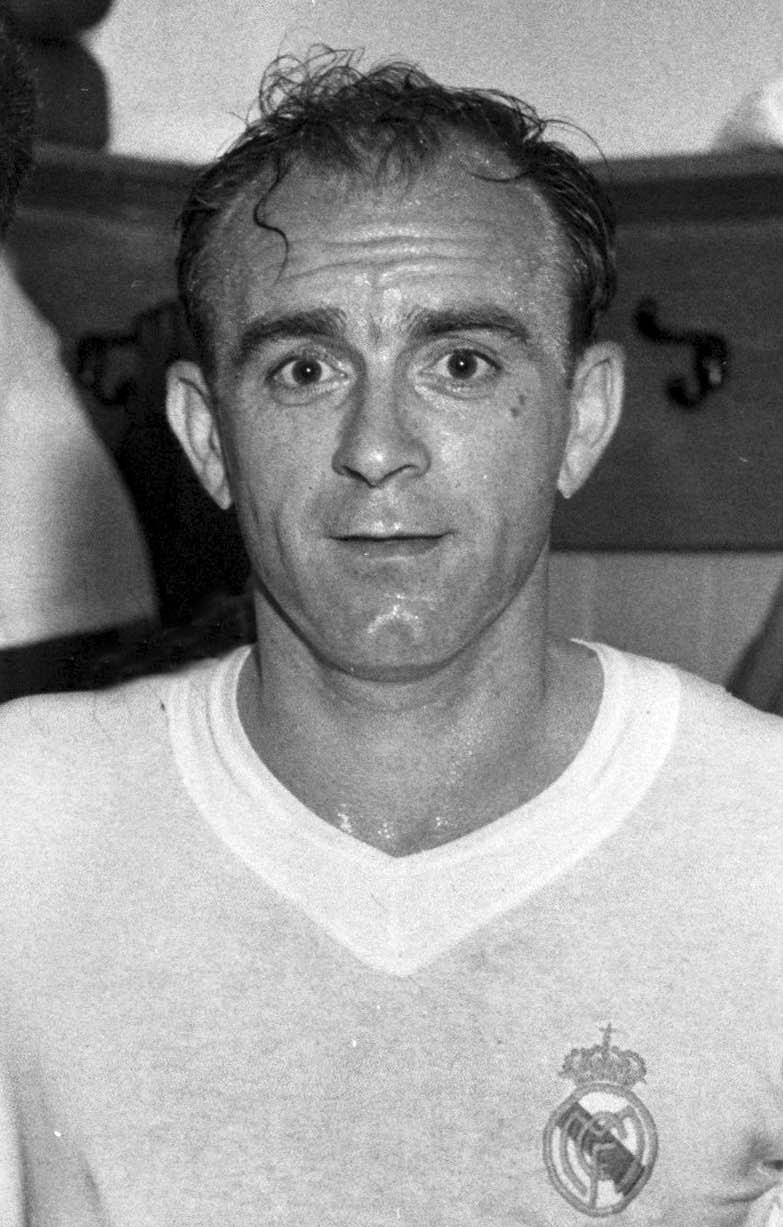 Alfredo Di Stéfano, vintage sepia-porträtt